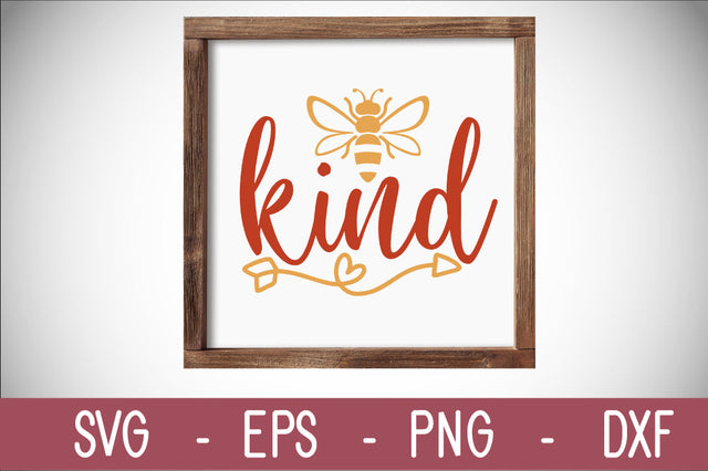 Bee kind svg cut fil SVG Svgcraft 