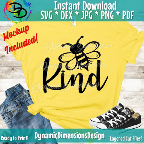 Bee Kind SVG DynamicDimensionsDesign 