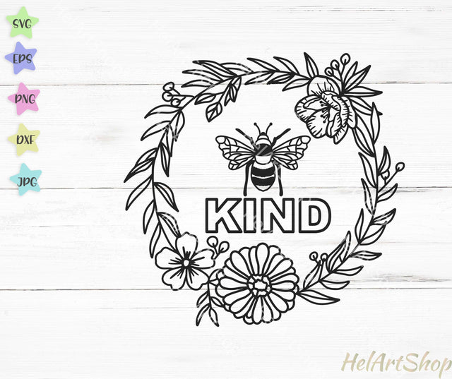 Bee Kind Svg SVG _HelArtShop_ 