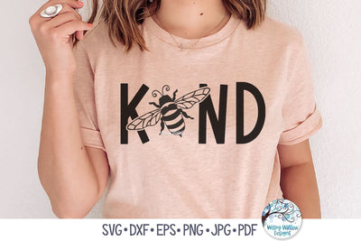 Bee Kind SVG SVG Wispy Willow Designs 