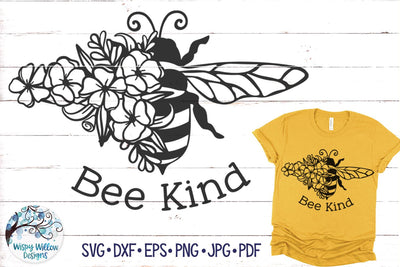 Bee Kind SVG SVG Wispy Willow Designs 