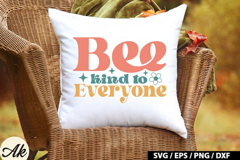Bee kind to everyone Retro SVG SVG akazaddesign 