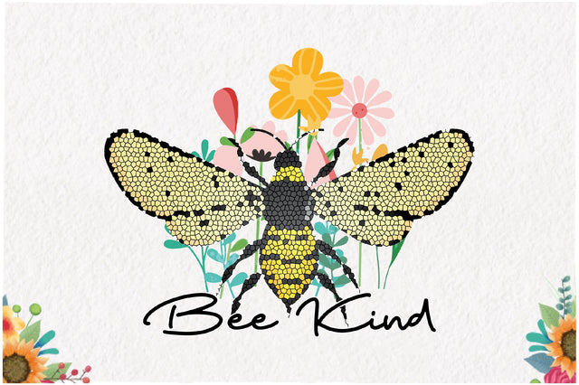 Bee Kind Wild Flower Sublimation Sublimation Jagonath Roy 