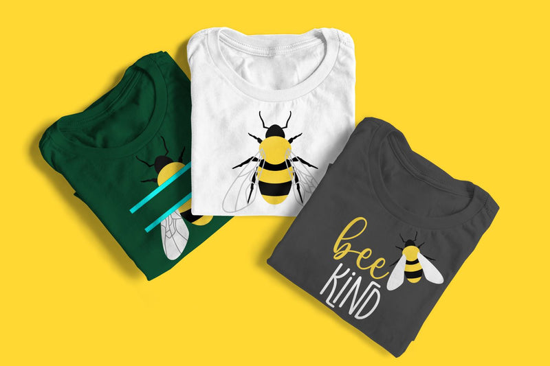 Bee Kind with Realistic Bee SVG SVG Designed by Geeks 