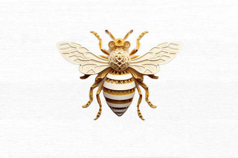 Bee Layered Paper Art Clipart Sublimation Regulrcrative 