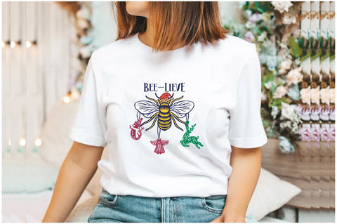 Bee-Lieve Christmas Sublimation Sublimation Jagonath Roy 