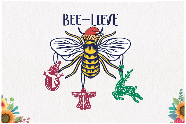 Bee-Lieve Christmas Sublimation Sublimation Jagonath Roy 