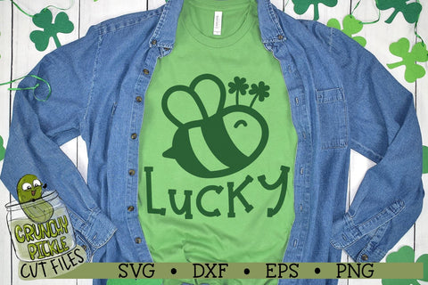 Bee Lucky - St. Patrick's Day SVG Cut File SVG Crunchy Pickle 