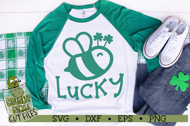 Bee Lucky - St. Patrick's Day SVG Cut File SVG Crunchy Pickle 