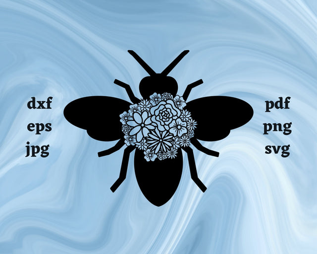 Bee Mandala SVG Cut File SVG Northern Light SVG 