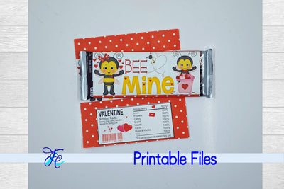 Bee Mine Candy Bar Wrapper SVG Family Creations 