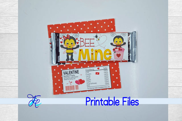 Bee Mine Candy Bar Wrapper SVG Family Creations 