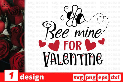 Bee mine For Valentine SVG SvgOcean 