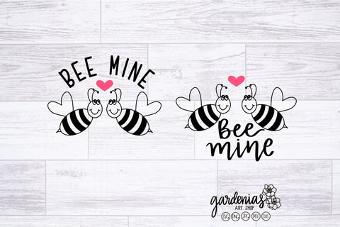 Bee Mine Love SVG SVG Gardenias Art Shop 