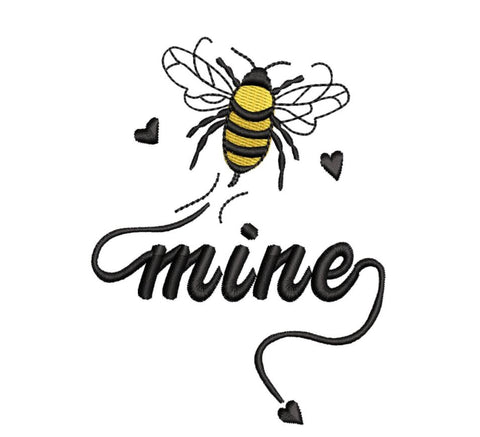 Bee Mine Machine Embroidery Design Embroidery/Applique DESIGNS Canada Embroidery 