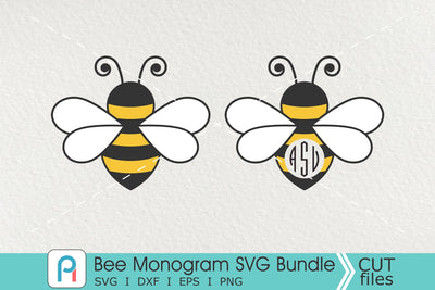 Bee Monogram Svg, Bee Svg, Bee Clip Art, Bee Graphics SVG Pinoyart Kreatib 