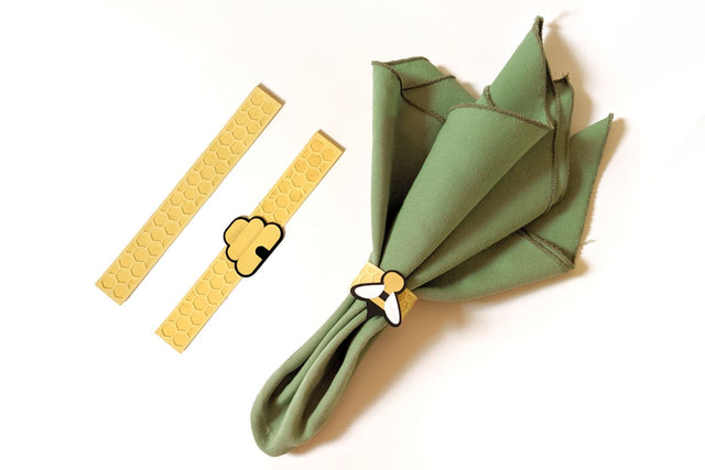 Bee Napkin Ring Set SVG Designed by Geeks 