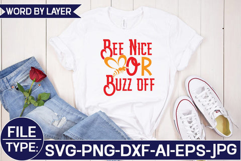 Bee Nice or Buzz off SVG Cut File SVG Studio Innate 