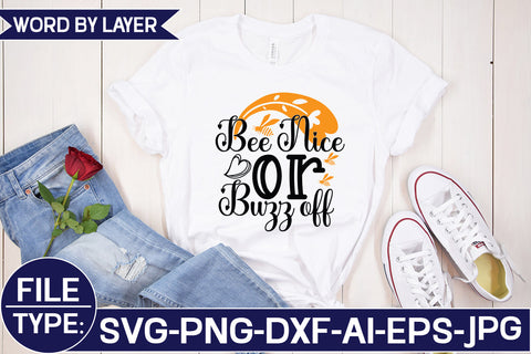 Bee Nice or Buzz off SVG Cut File SVG Studio Innate 