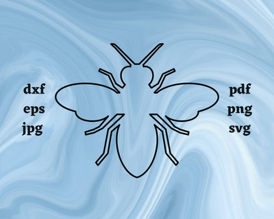 Bee Outline SVG Cut File SVG Northern Light SVG 