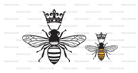 Bee queen SVG TribaliumArtSF 