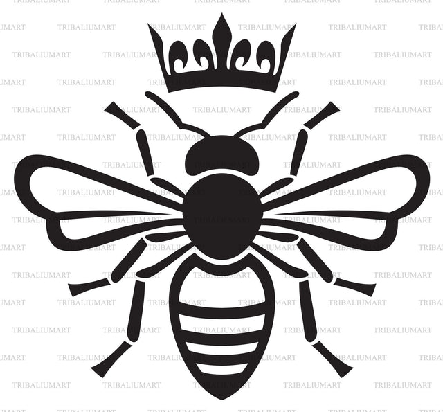 Bee queen SVG TribaliumArtSF 