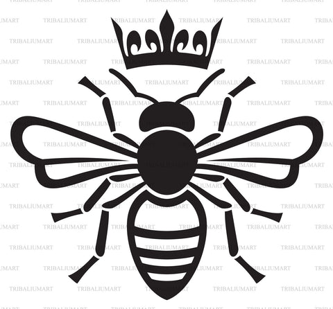 Bee queen SVG TribaliumArtSF 