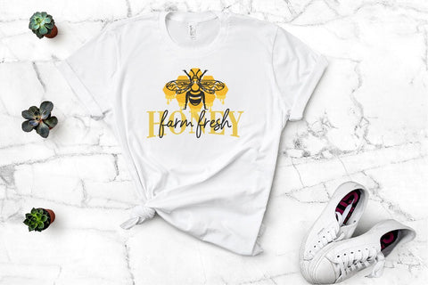 Bee quotes illustration for sublimation SVG vectorbundles 