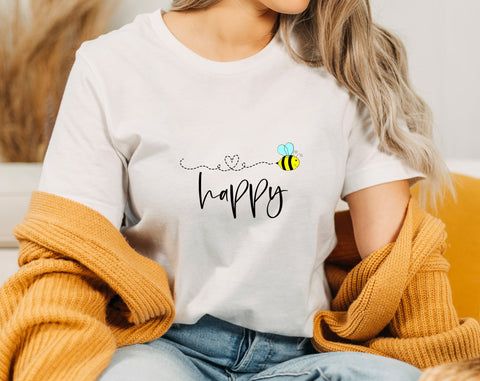Bee Quotes SVG Bundle, 6 Designs, Bee Kind SVG, Bee Happy SVG, Farm Fresh Honey SVG, She Works Hard For The Honey SVG SVG HappyDesignStudio 