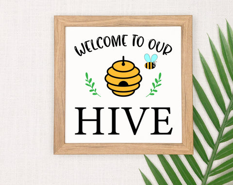 Bee Quotes SVG Bundle, 6 Designs, Bee Kind SVG, Bee Happy SVG, Farm Fresh Honey SVG, She Works Hard For The Honey SVG SVG HappyDesignStudio 
