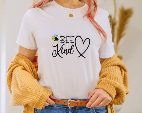 Bee Quotes SVG Bundle, 6 Designs, Bee Kind SVG, Bee Happy SVG, Farm Fresh Honey SVG, She Works Hard For The Honey SVG SVG HappyDesignStudio 