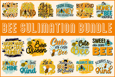 Bee Sublimation Bundle SVG Shetara Begum 
