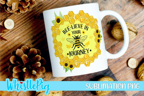 Bee Sublimation Mini Bundle Cute Bee Honey Bee Sublimation Sublimation Whistlepig Designs 