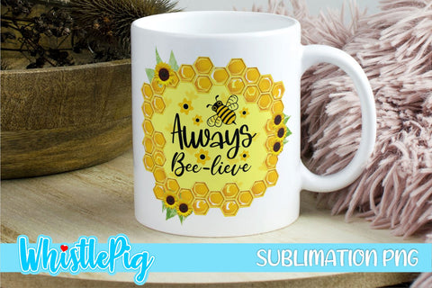 Bee Sublimation Mini Bundle Cute Bee Honey Bee Sublimation Sublimation Whistlepig Designs 