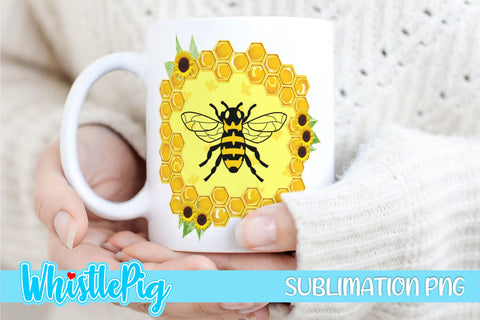 Bee Sublimation Mini Bundle Cute Bee Honey Bee Sublimation Sublimation Whistlepig Designs 