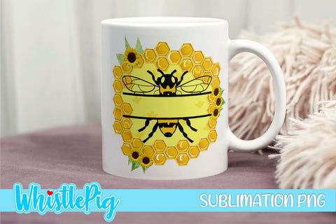 Bee Sublimation Mini Bundle Cute Bee Honey Bee Sublimation Sublimation Whistlepig Designs 