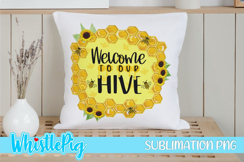 Bee Sublimation Mini Bundle Cute Bee Sublimation Honey Bee Sublimation Sublimation Whistlepig Designs 