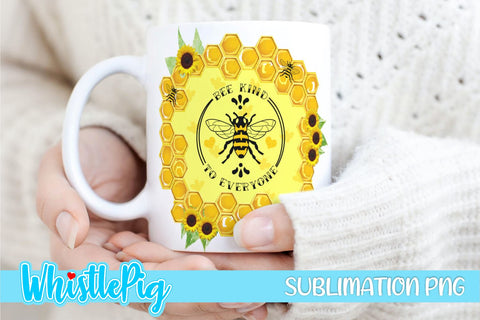 Bee Sublimation Mini Bundle Cute Bee Sublimation Honey Bee Sublimation Sublimation Whistlepig Designs 