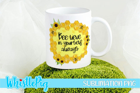 Bee Sublimation Mini Bundle Cute Bee Sublimation Honey Bee Sublimation Sublimation Whistlepig Designs 