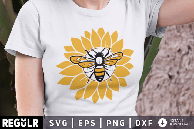 bee sunflower SVG SVG Regulrcrative 