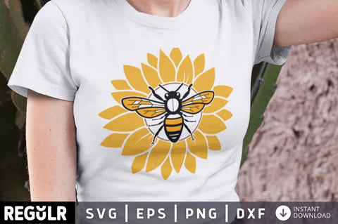 bee sunflower SVG SVG Regulrcrative 