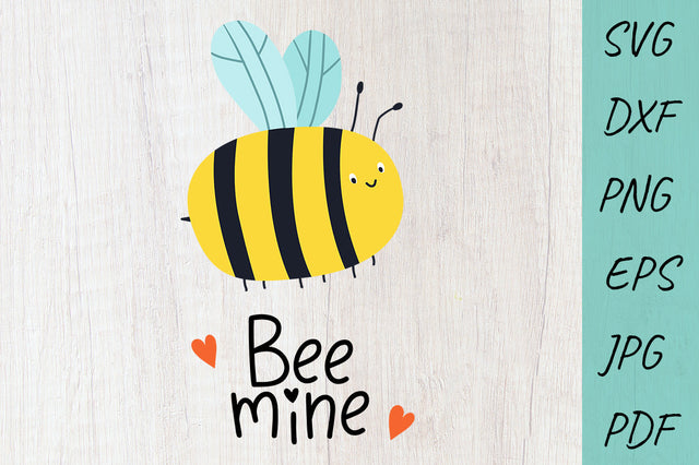 Bee SVG, Bee mine svg, Bumble Honey SVG, Valentines day SVG Irina Ostapenko 