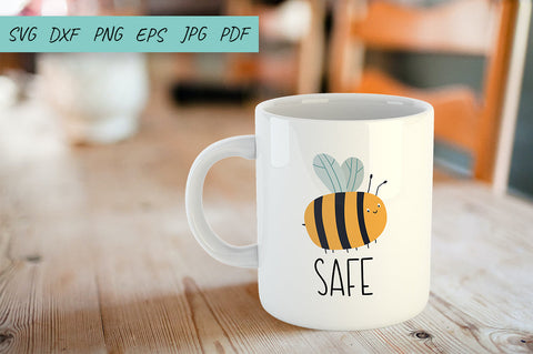 Bee SVG, Bee Safe SVG, Stay home SVG Quarantine SVG SVG Irina Ostapenko 