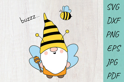 Bee SVG, Bumble Bee Gnome, Farmhouse, Summer gnome SVG Irina Ostapenko 