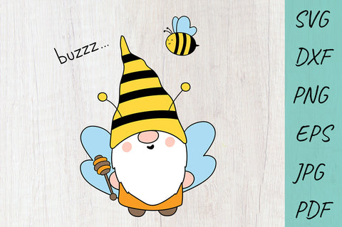 Bee SVG, Bumble Bee Gnome, Farmhouse, Summer gnome SVG Irina Ostapenko 