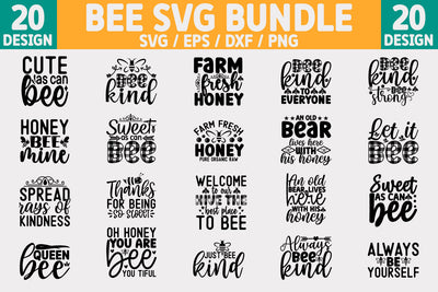 Bee SVG Bundle Cut File SVG akazaddesign 