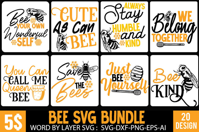 Bee SVG Bundle ,Funny Bee SVG Quotes ,Bee Sweet SVG Design , Bee SVG Bundle,Bee SVG Bundle, Bee Kind Svg, Bee Happpy Svg, Bee Svg, Bee Sayings Svg, Bee Trails Svg, Bee Quote Svg, Bee Wreath Svg, Cut Files for Cricut SVG BlackCatsMedia 