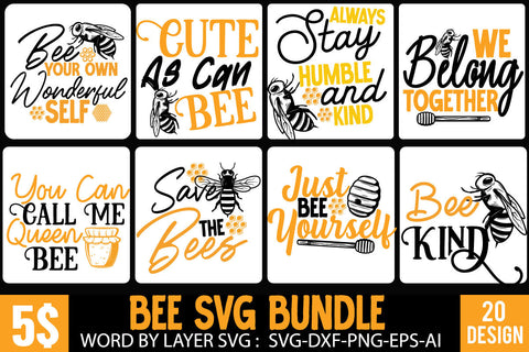 Bee SVG Bundle ,Funny Bee SVG Quotes ,Bee Sweet SVG Design , Bee SVG Bundle,Bee SVG Bundle, Bee Kind Svg, Bee Happpy Svg, Bee Svg, Bee Sayings Svg, Bee Trails Svg, Bee Quote Svg, Bee Wreath Svg, Cut Files for Cricut SVG BlackCatsMedia 