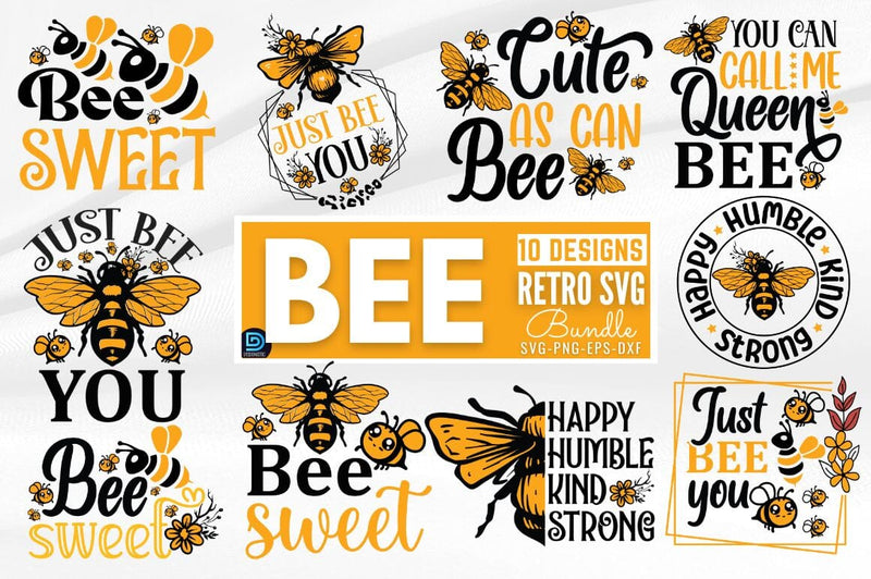 Bee SVG Bundle SVG DESIGNISTIC 