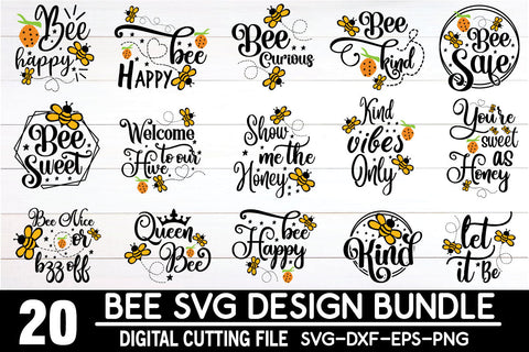 Bee Svg Bundle SVG designstore 